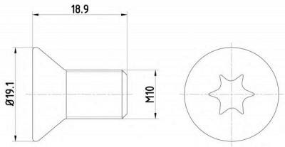 HELLA 8dz355209101 -  Болт, диск тормозного механизма