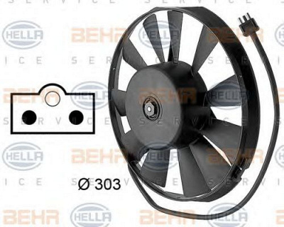 HELLA 8ew009144701 -  Вентилятор, охлаждение двигателя