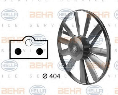 HELLA 8ew009144711 -  Вентилятор, охлаждение двигателя