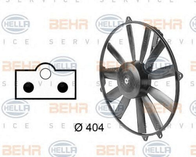 HELLA 8ew009144731 -  Вентилятор, охлаждение двигателя