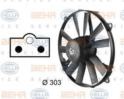 HELLA 8ew009144751 -  Вентилятор, охлаждение двигателя