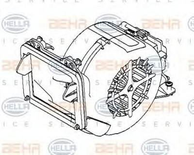 HELLA 8ew009157071 -  Вентилятор салона