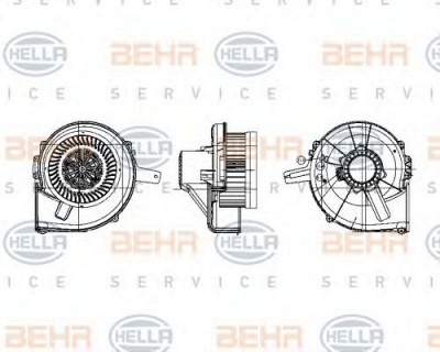 HELLA 8ew009157121 -  Вентилятор салона