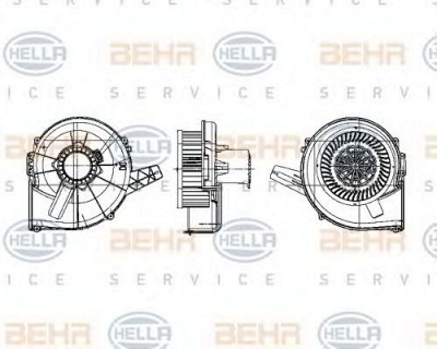 HELLA 8ew009157131 -  Вентилятор салона