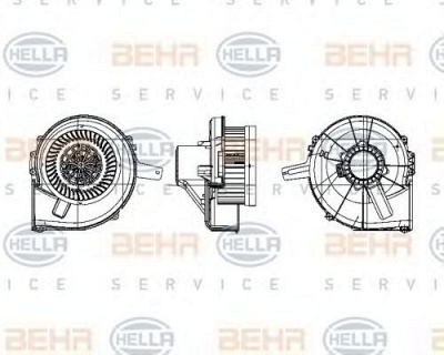 HELLA 8ew009157141 -  Вентилятор салона
