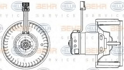 HELLA 8ew009157171 -  Вентилятор салона