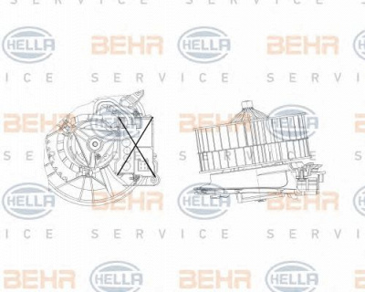 HELLA 8ew009157211 -  Вентилятор салона