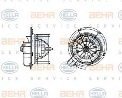 HELLA 8ew009157461 -  Вентилятор салона