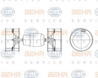 HELLA 8ew009157571 -  Вентилятор салона