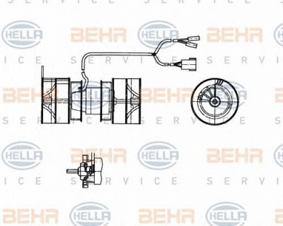 HELLA 8ew009157741 -  Вентилятор салона