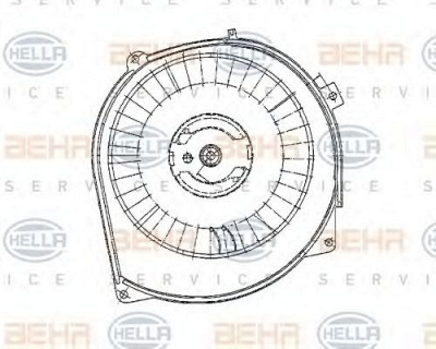 HELLA 8ew009157761 -  Вентилятор салона