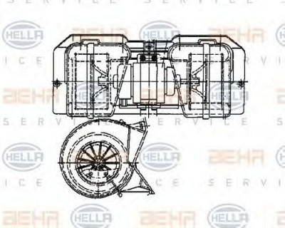 HELLA 8ew009158001 -  Вентилятор салона