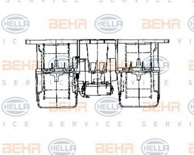 HELLA 8ew009158071 -  Вентилятор салона
