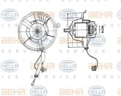 HELLA 8ew009158111 -  Вентилятор салона