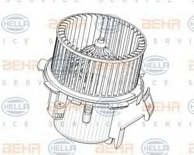 HELLA 8ew009158221 -  Вентилятор салона