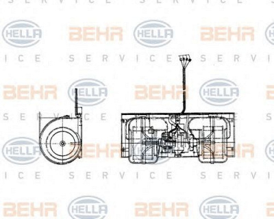 HELLA 8ew009158451 -  Вентилятор салона