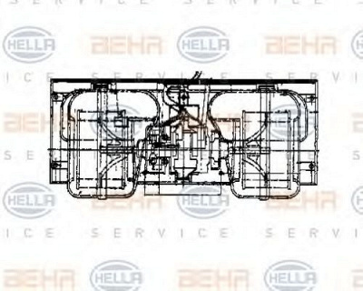 HELLA 8ew009158481 -  Вентилятор салона