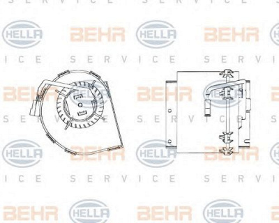 HELLA 8ew009158511 - Вентилятор салона