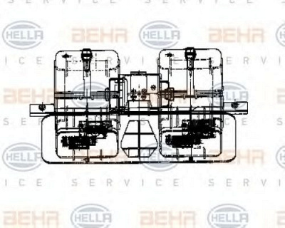 HELLA 8ew009158571 -  Вентилятор салона