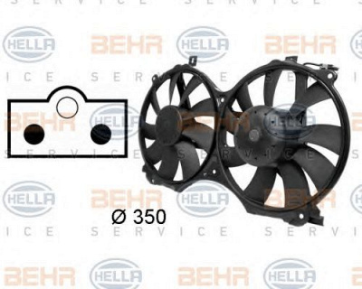 HELLA 8ew009158741 -  Вентилятор, охлаждение двигателя