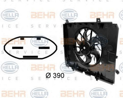 HELLA 8ew009158771 -  Вентилятор, охлаждение двигателя