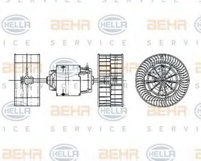 HELLA 8ew009159091 -  Вентилятор салона