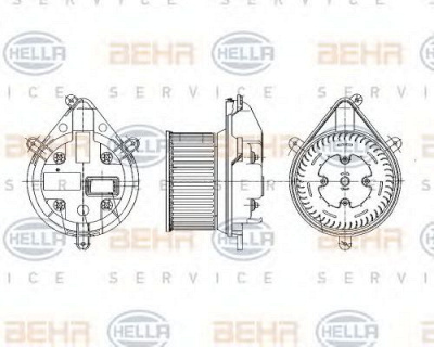 HELLA 8ew009159141 -  Вентилятор салона