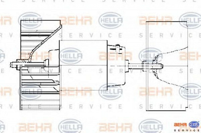 HELLA 8ew009159171 -  Вентилятор салона