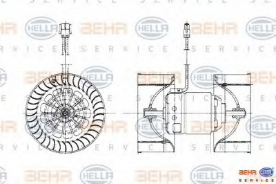 HELLA 8ew009159201 -  Вентилятор салона