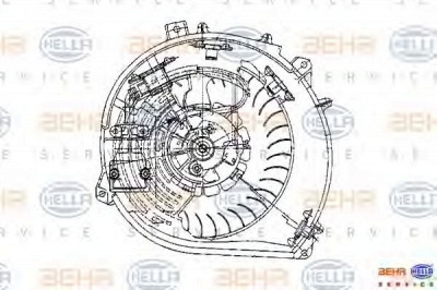 HELLA 8ew009159261 -  Вентилятор салона