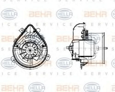 HELLA 8ew009159271 -  Вентилятор салона