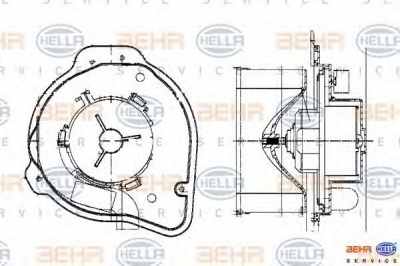 HELLA 8ew009159281 -  Вентилятор салона