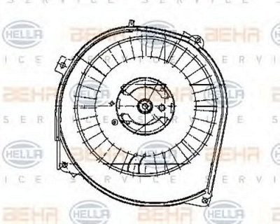 HELLA 8ew009159321 -  Вентилятор салона