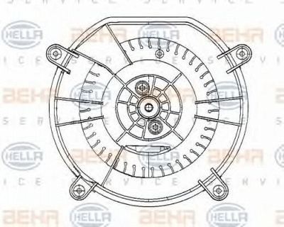 HELLA 8ew009159601 -  Вентилятор салона