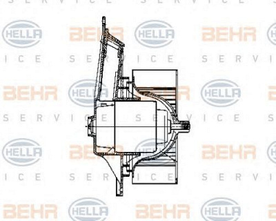 HELLA 8ew009159761 -  Вентилятор салона
