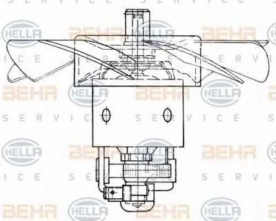 HELLA 8ew009160341 -  Вентилятор салона