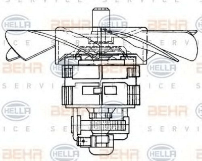 HELLA 8ew009160371 -  Вентилятор салона