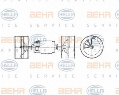 HELLA 8ew009160491 -  Вентилятор салона