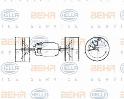 HELLA 8ew009160531 -  Вентилятор салона