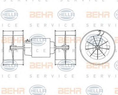 HELLA 8ew009160571 -  Вентилятор салона