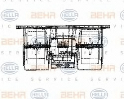 HELLA 8ew009160721 -  Вентилятор салона
