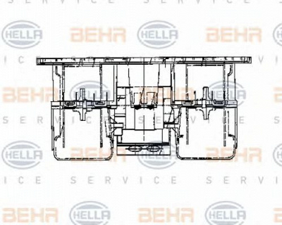 HELLA 8ew009160781 -  Вентилятор салона