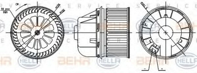 HELLA 8ew351000361 - Вентилятор салона