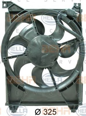 HELLA 8ew351034701 -  Вентилятор, конденсатор кондиционера