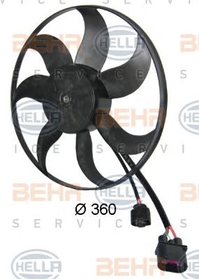 HELLA 8ew351039171 -  Вентилятор, охлаждение двигателя