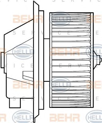 HELLA 8ew351039341 -  Вентилятор салона