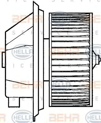 HELLA 8ew351039351 -  Вентилятор салона
