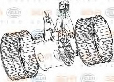 HELLA 8ew351040651 -  Вентилятор салона