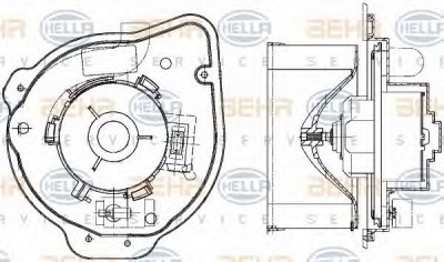 HELLA 8ew351041211 -  Вентилятор салона
