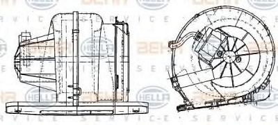 HELLA 8ew351041231 -  Вентилятор салона